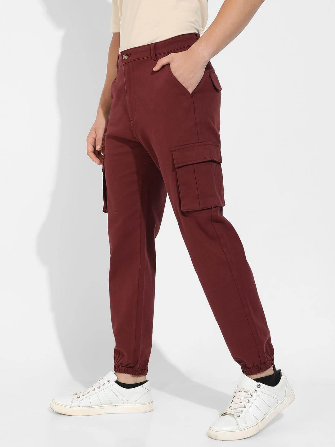 Men's Poly Cotton Cuffed Hem Cargo Pant
