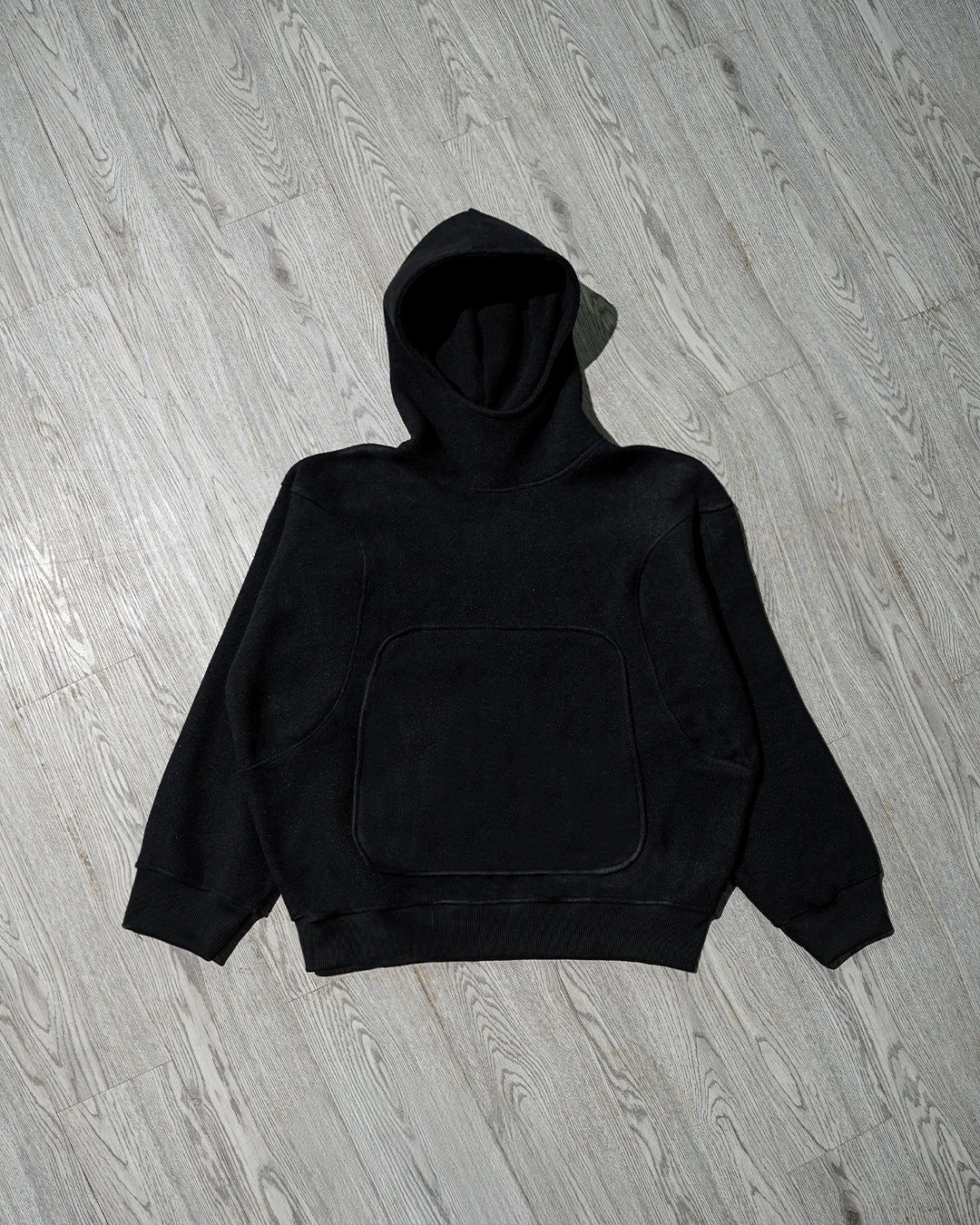 Black Intersect Hoodie – Oversized // UNISEX