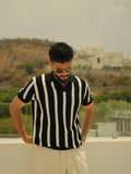 Old Money Stripe Polo - Contrast
