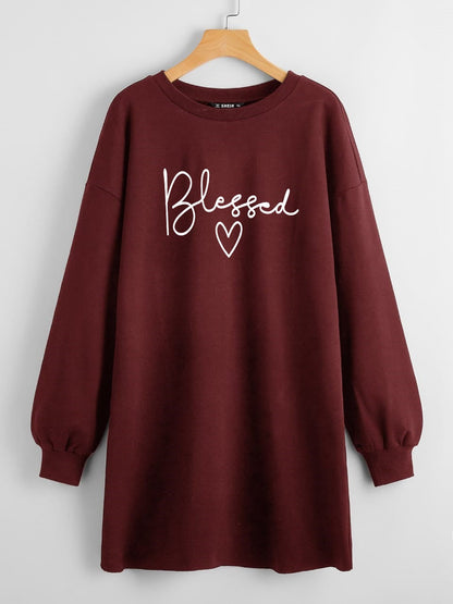 LONG LENGTH SWEATSHIRT BLESSED