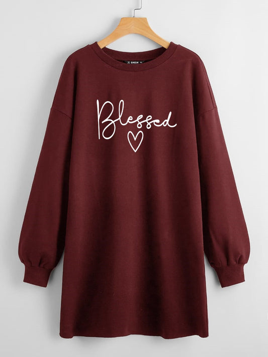 LONG LENGTH SWEATSHIRT BLESSED