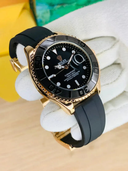 Rolex Yacht Master Date Just | Rose Gold Black