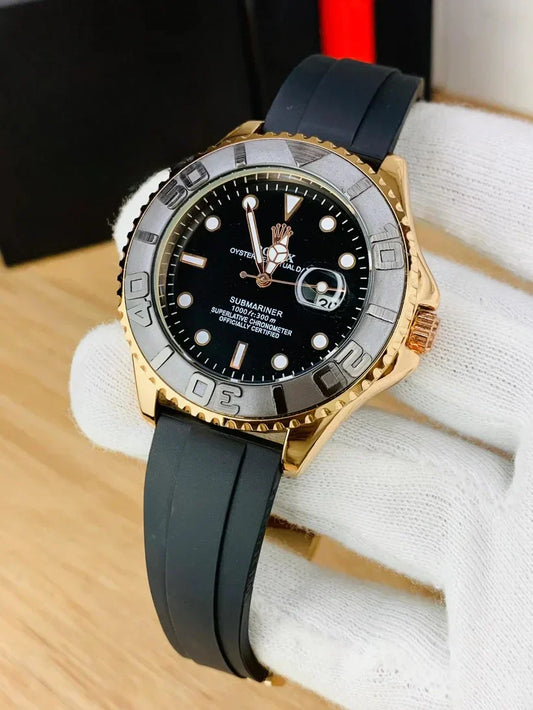 Rolex Yacht Master Date Just | Rose Gold Black